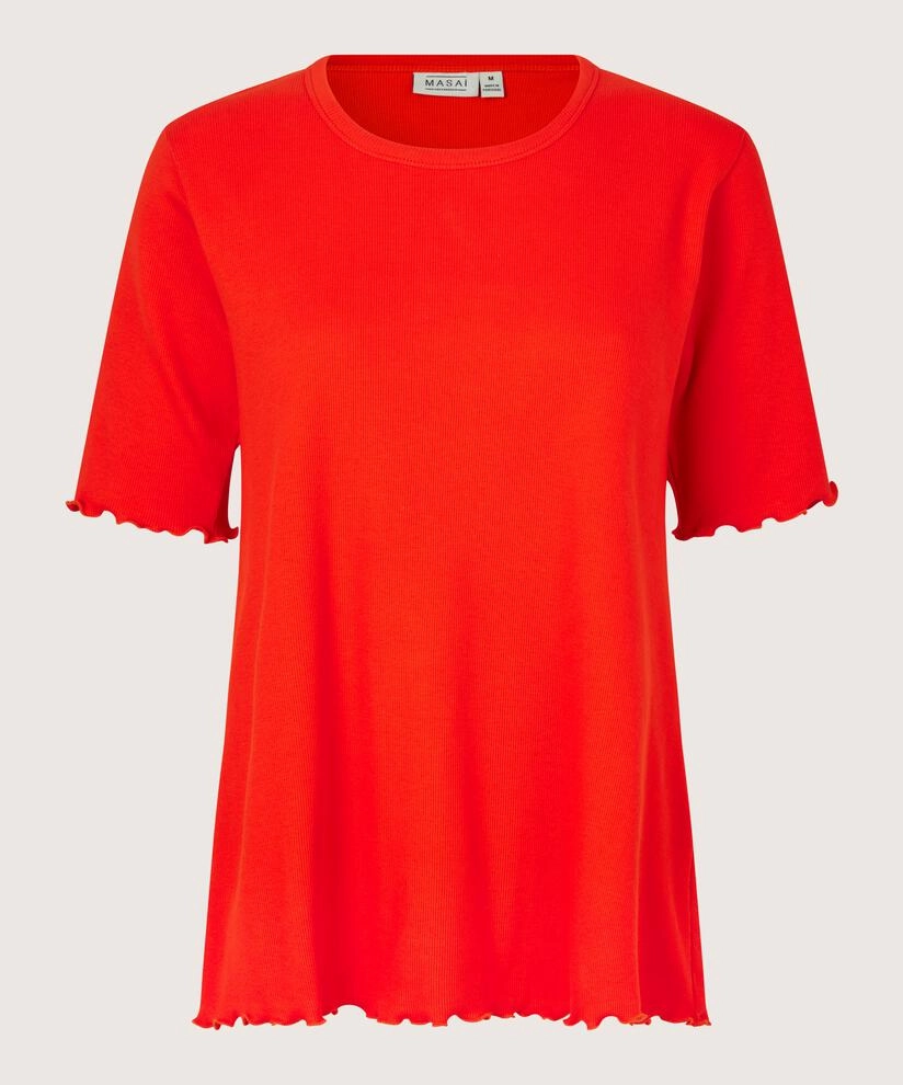 1008977  MaButtas Top - Orange Com Temperature Control Fabric ReinforcedHems