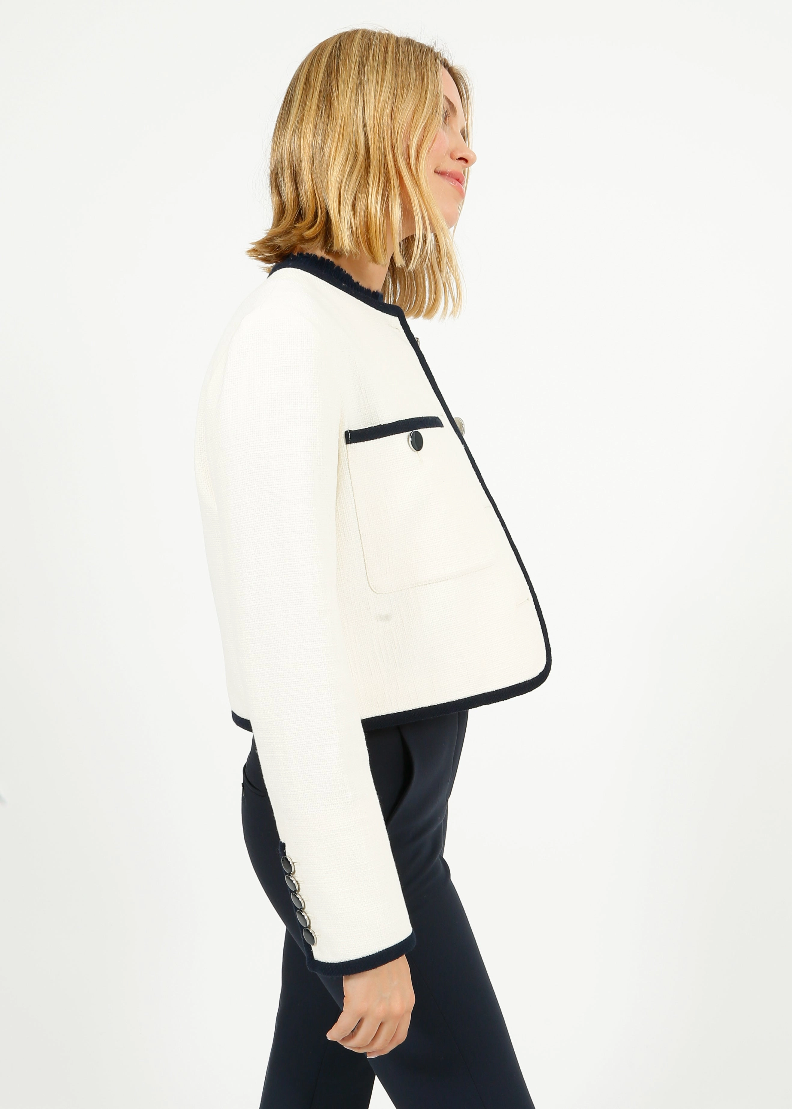 Microfiber texture VB Beale Jacket in  Dove