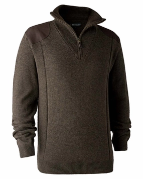 Deerhunter Sheffield Zip Neck Sweater Elastic Edging EcoFriendly Textile