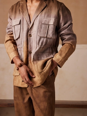 No Roll Collar Technology Wind Blocking Fabric Dusker Blazer
