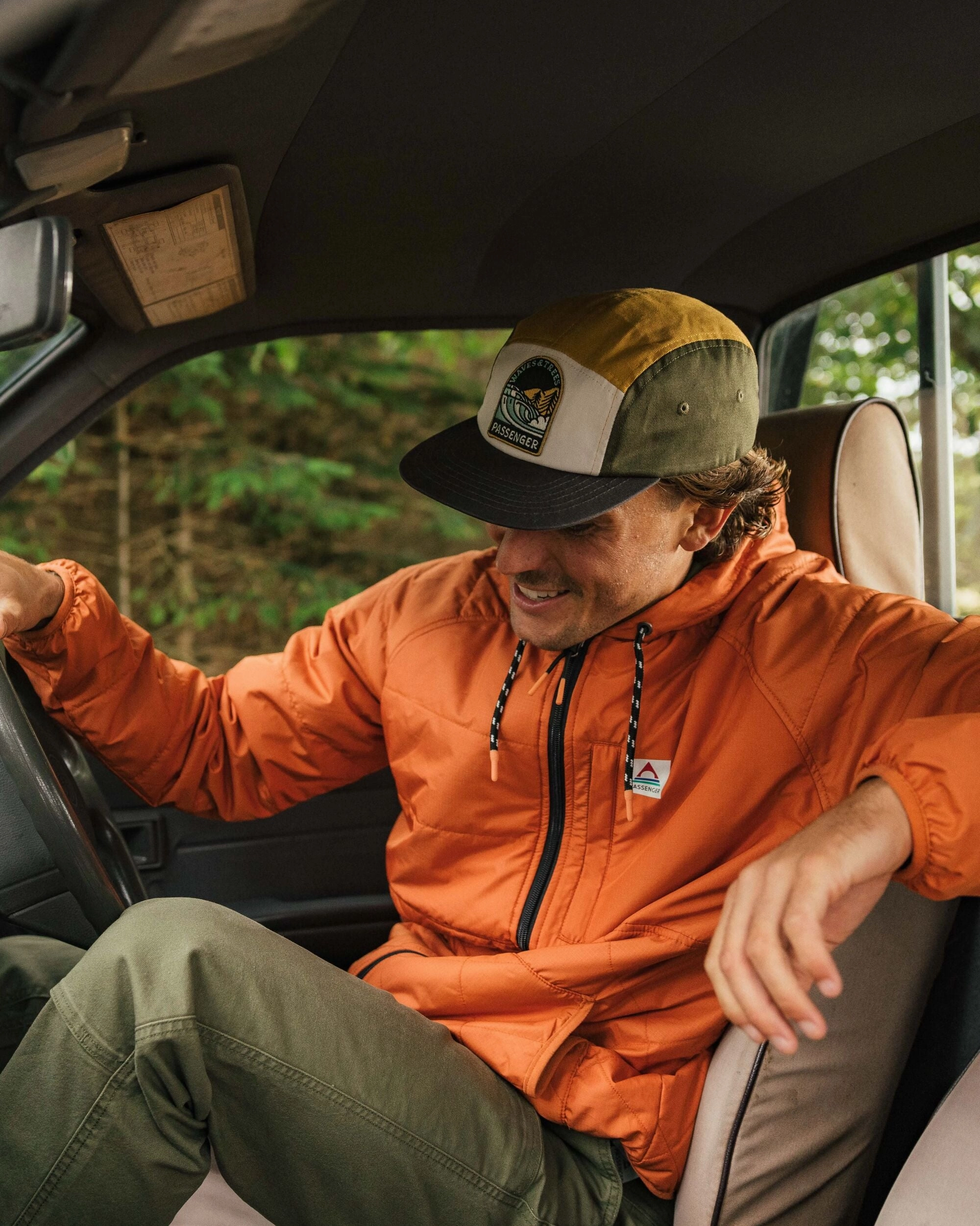 Dylan Recycled Insulated Full Zip Jacket - Burnt Orange Autumn Vibe