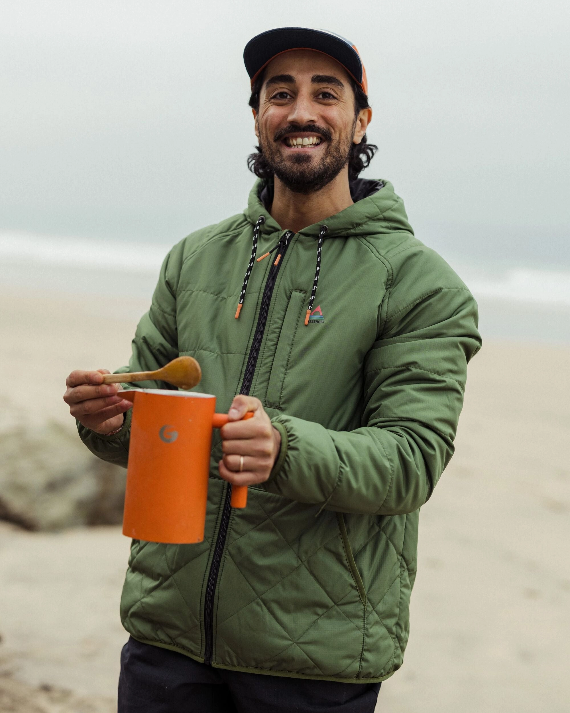 Rainy Day Option Dylan Recycled Insulated Full Zip Jacket - Wild Green