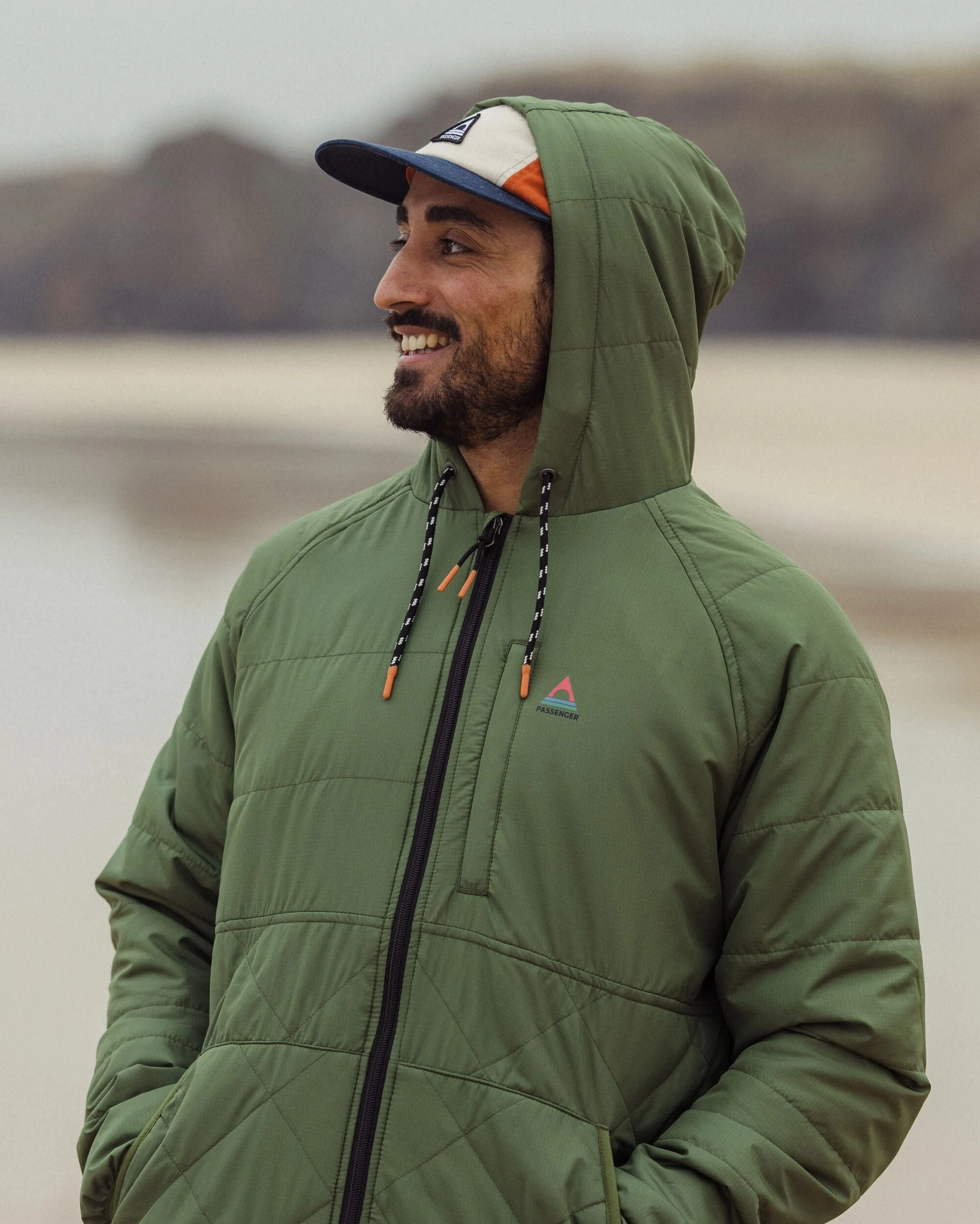 OdorControl Treatment Removable Hood Dylan Recycled Insulated Full Zip Jacket - Wild Green