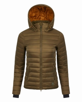 LeMieux Tilly Hooded Puffer Jacket Microfiber Blend Four Way Stretch