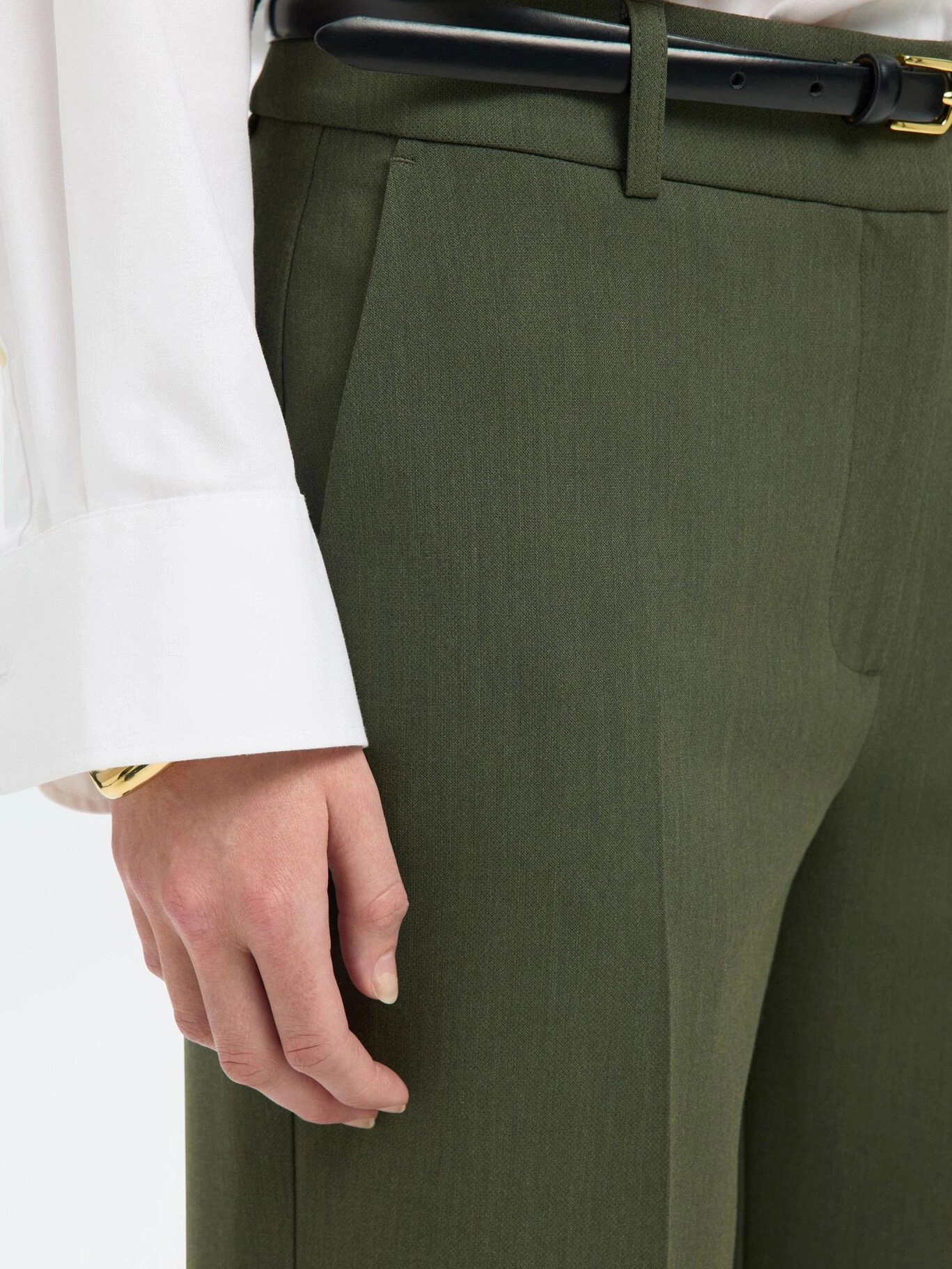 SELECTED Rita Wide Pant in Deep Depths Layer-Friendly Fit