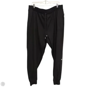 RecycledPolyester Athletic Pants By Fabletics In Black, Size: 2x