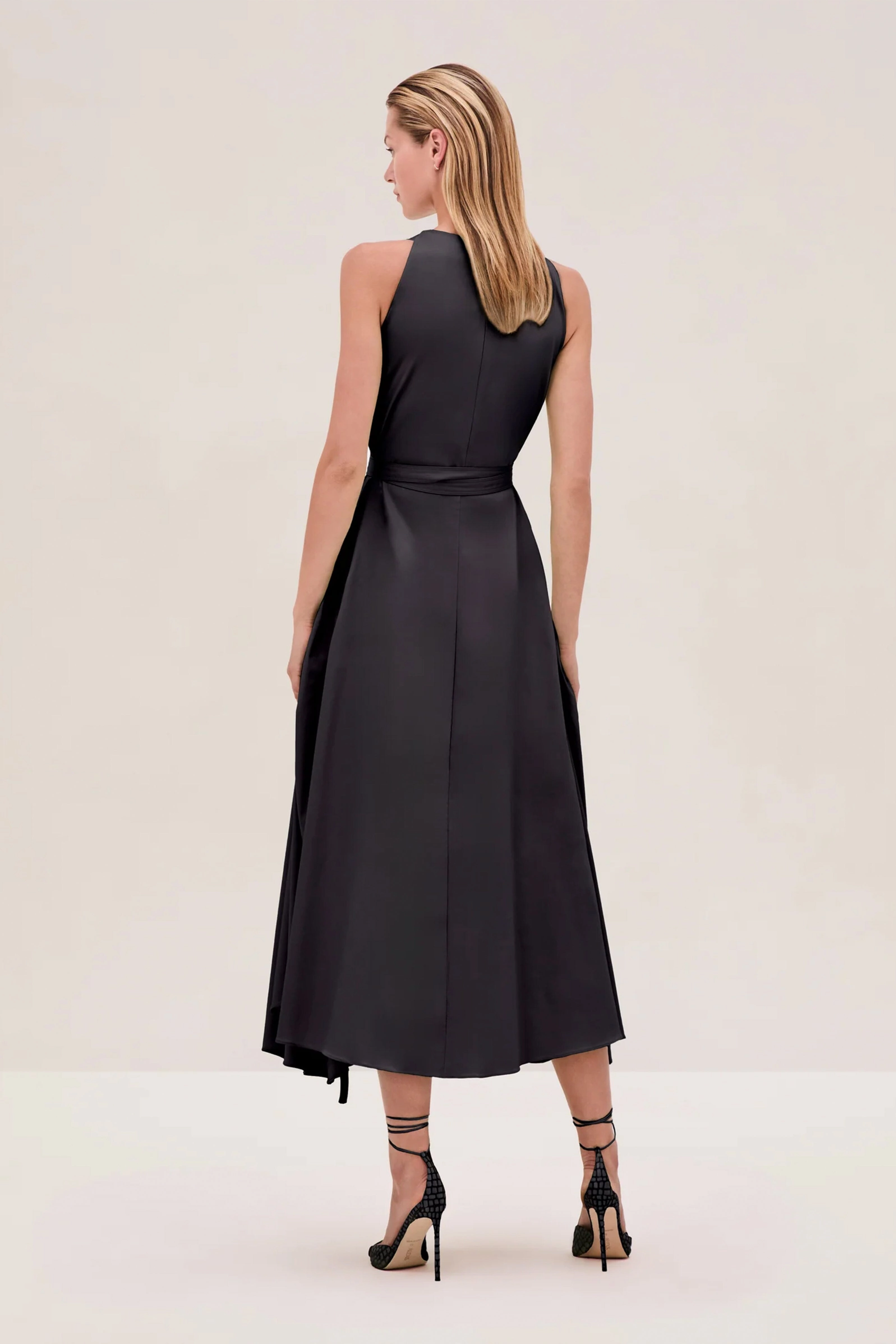 Textured Flow Fresh Combo ALEXIS | Versaille Dress - Black
