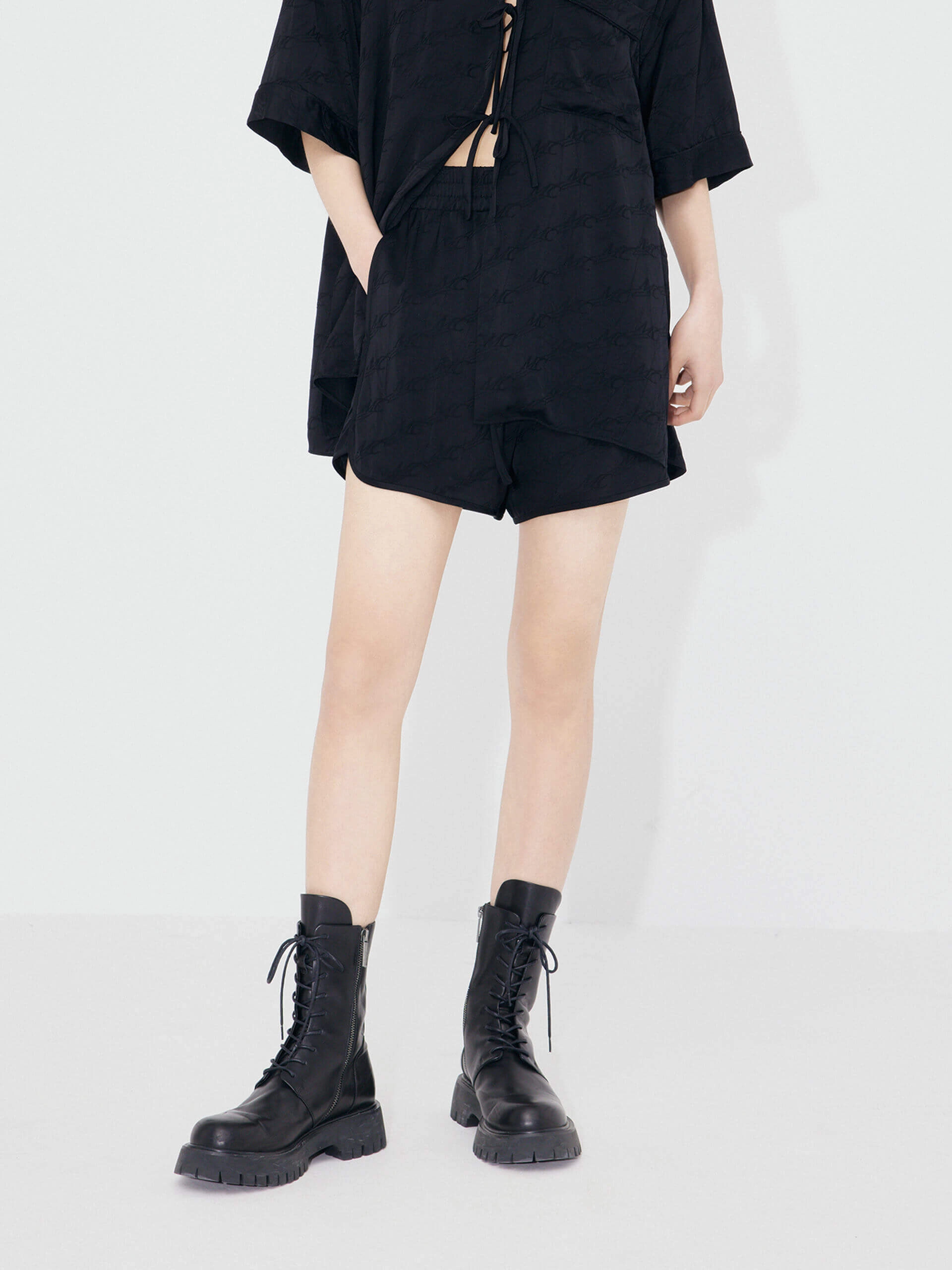 MC Jacquard Elastic Shorts Chafe Free Edging Cool Design