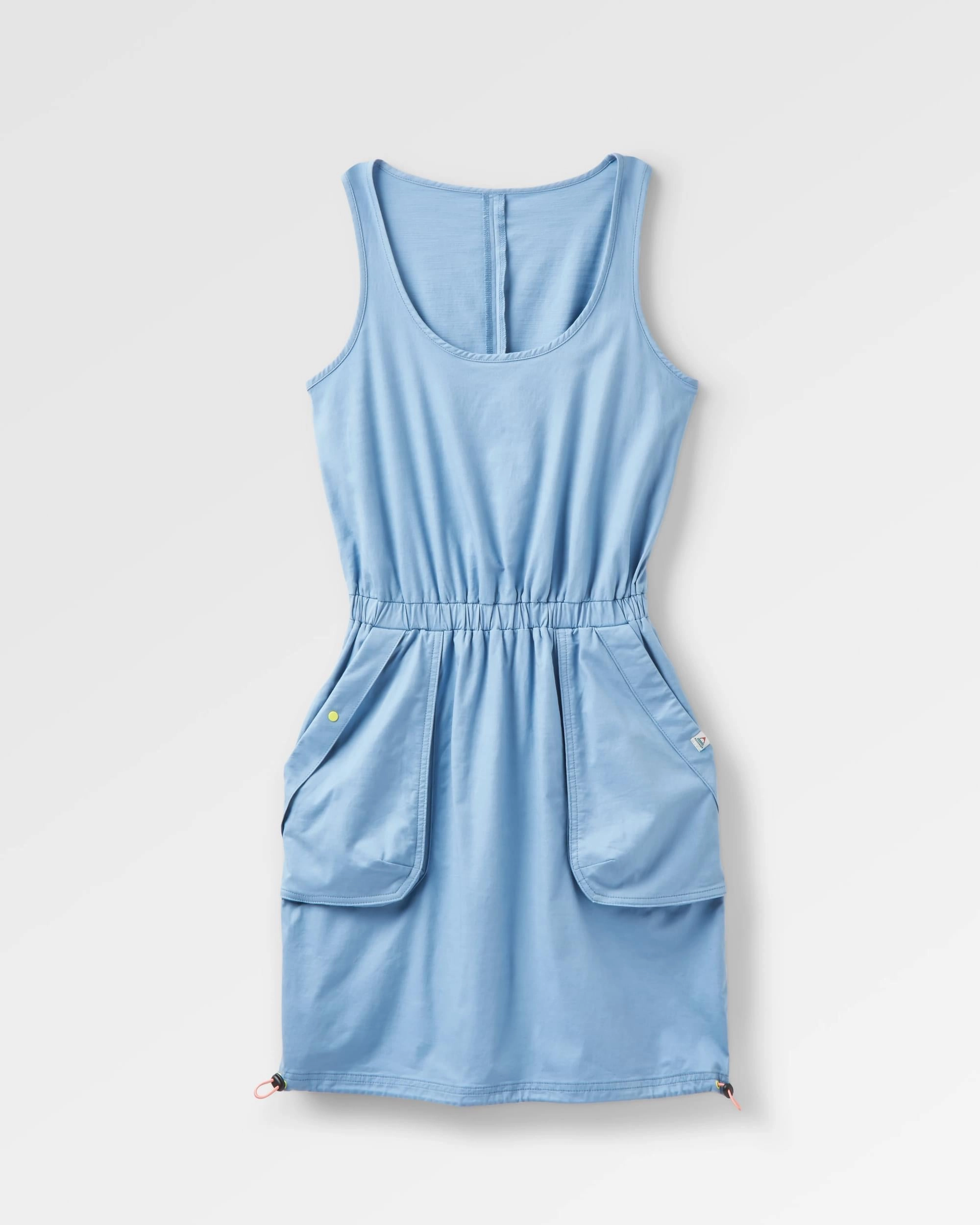 Cozy and Soft Mesmorise Organic Cotton Dress - Faded Denim