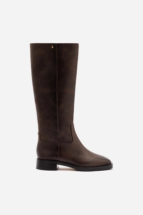 Breathable fabric Padded Interior Backcountry Camper Anne Boot In Brown Shadow Leather