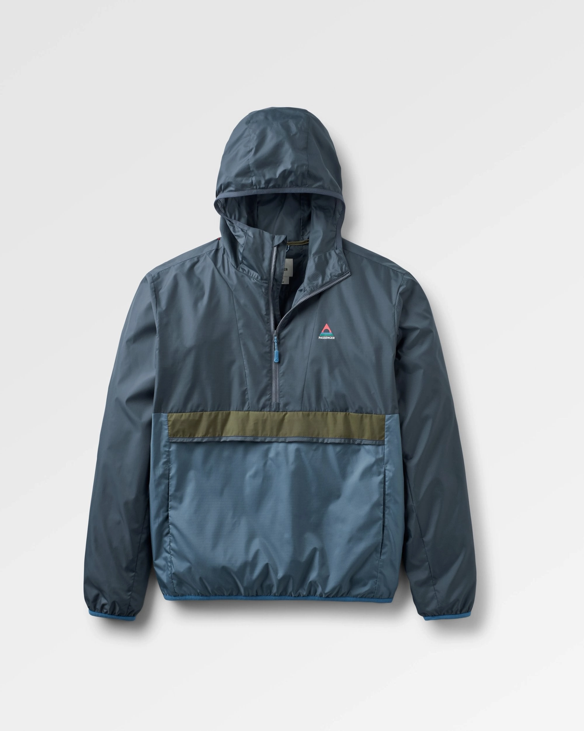 Gusto Recycled Windshell Anorak - Charcoal/Storm Grey Daywear Staple