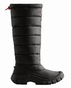 Hunter Womens Intrepid Insulated Tall Snow Boots Anti Odor Rainy Day Commuter