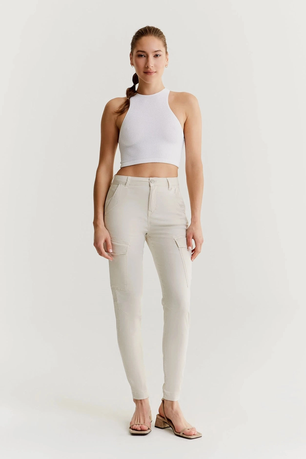 SeamlessPocketDesign Cozy Feel Angel - Cargo Pant - Stone - L30