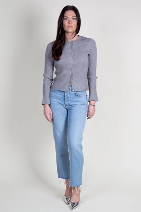 GENERATION LOVE | Dua Cardigan - Heather Grey Light Drape