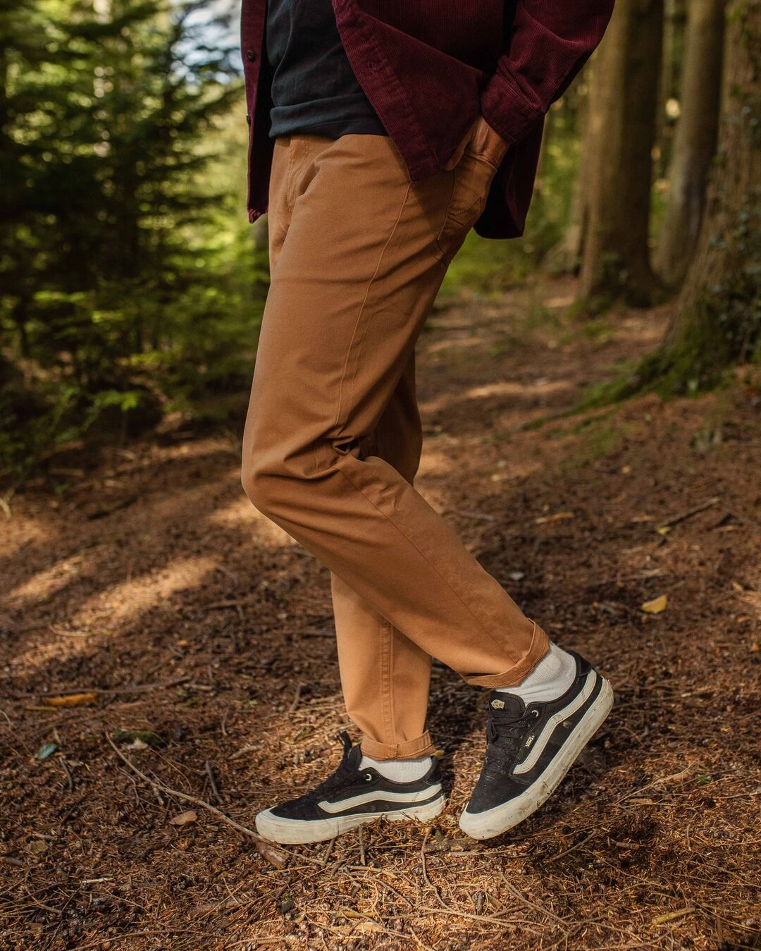 Comfy Vibes Slim Look Fit 365 5 Pocket Trouser - Coconut