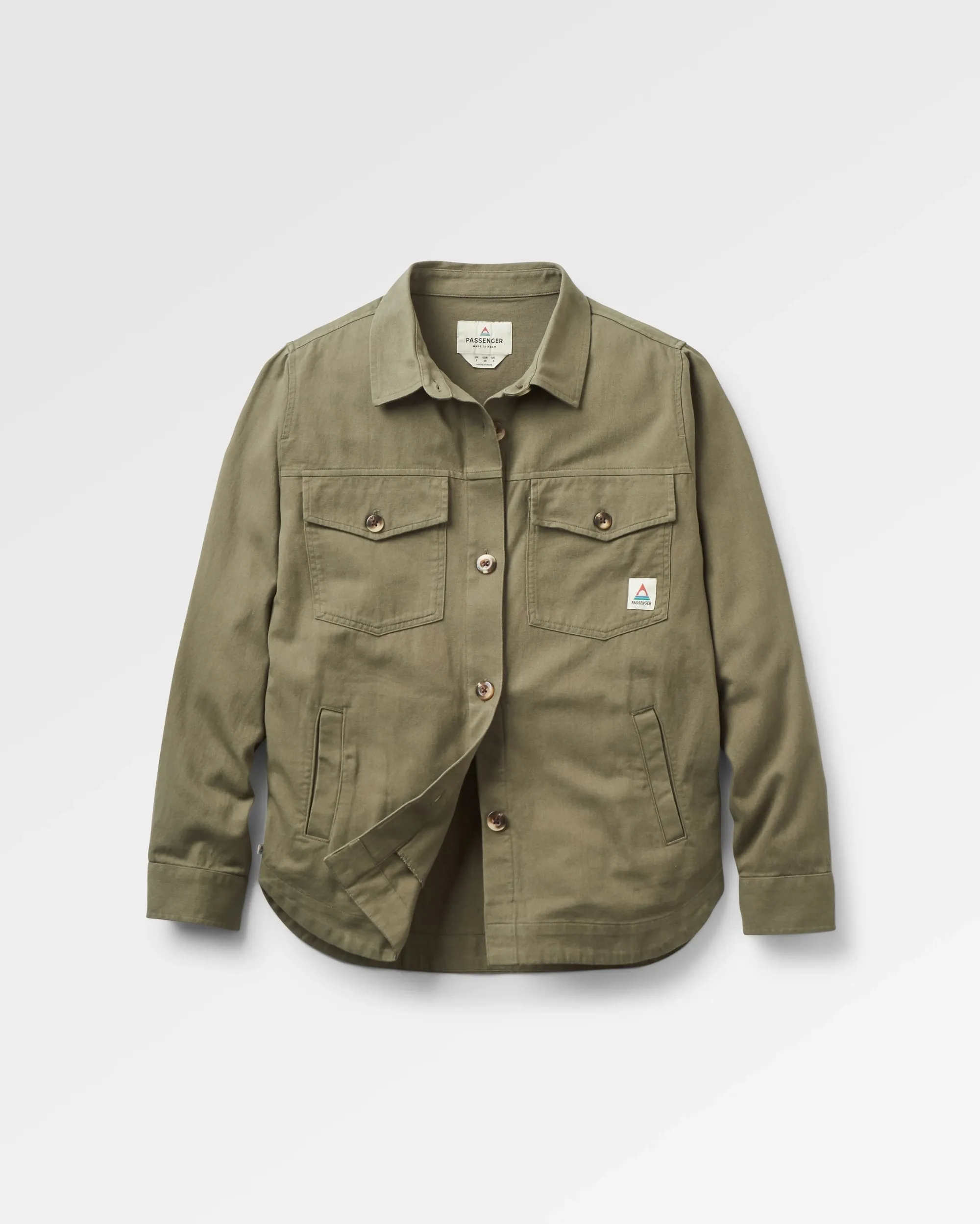 Stella Organic Cotton LS Shirt - Dusty Olive Customizable Option