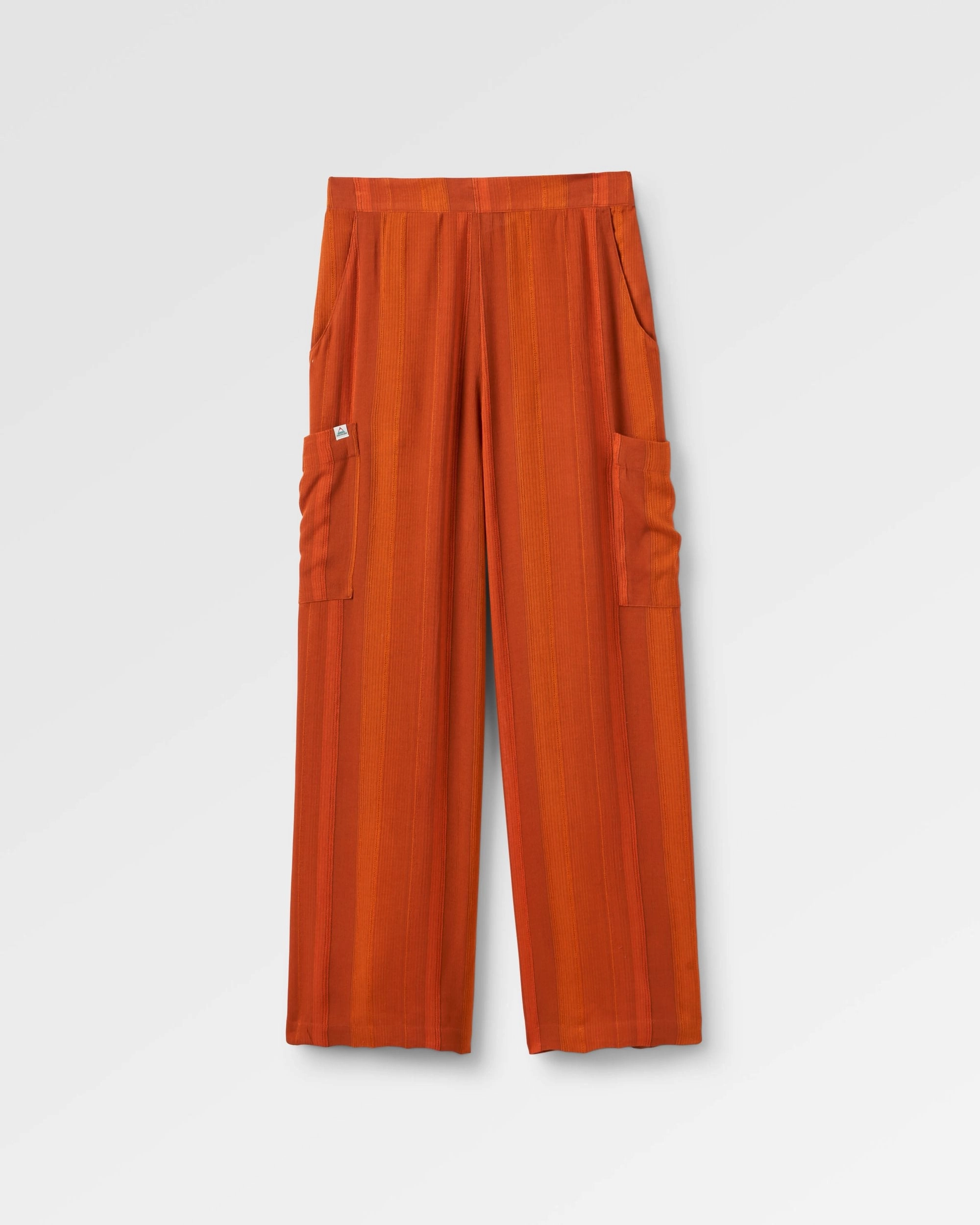 Someday Woven Trouser - Ember Orange Stripe Essential Comfort