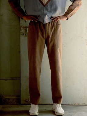 Slim Look Fit Elasticated Panel Pant