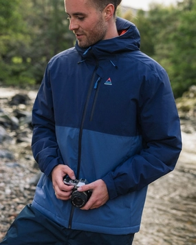 Non Chafing Neckline Modern Fit Eclipse Insulated Waterproof Jacket - Rich Navy