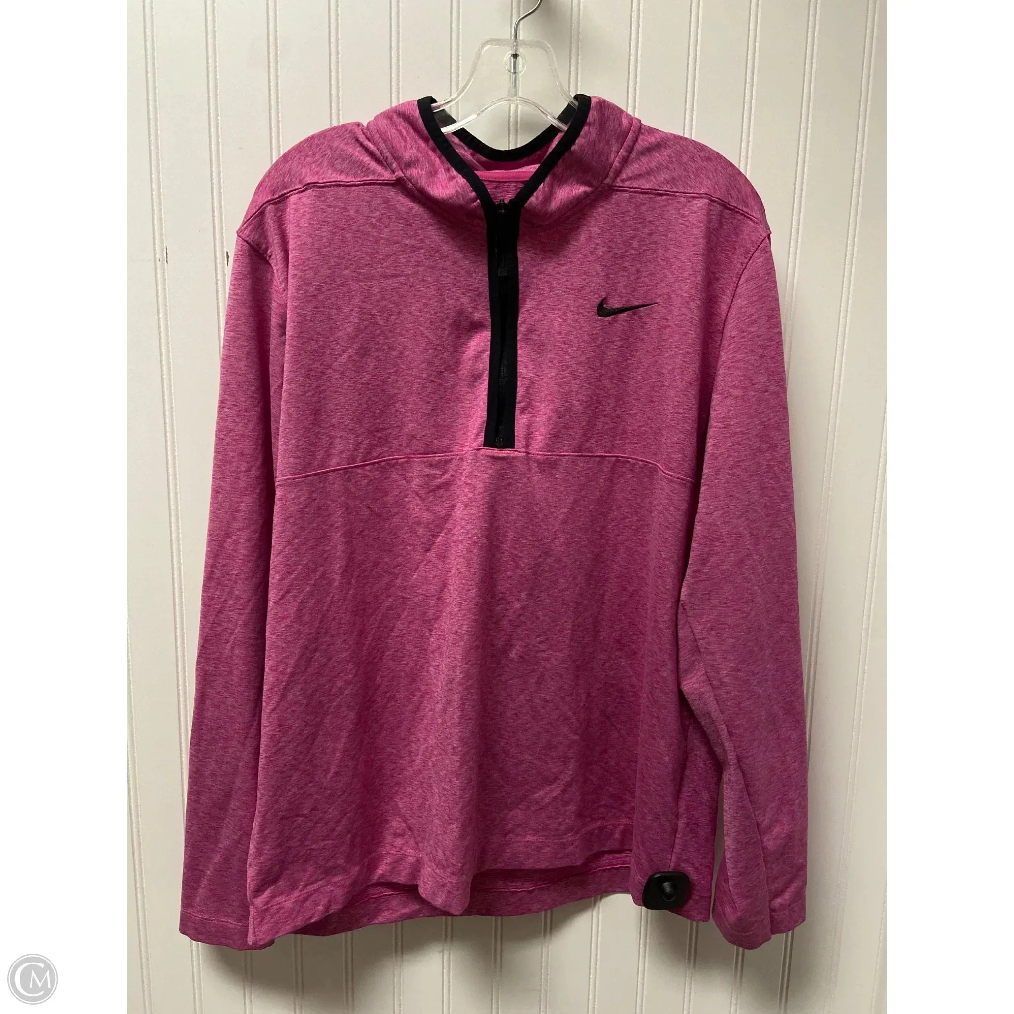 ThermalInsulation Athletic Jacket By Nike In Pink, Size: L
