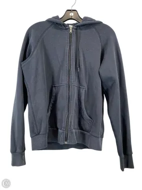 Button Fastenings Recycled Polyester Blend Athletic Jacket By Nike Apparel In Black, Size: L