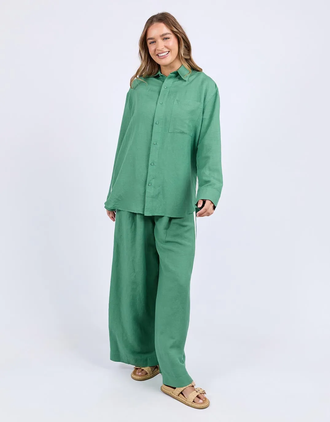 Striped style Elemental Shirt - Green