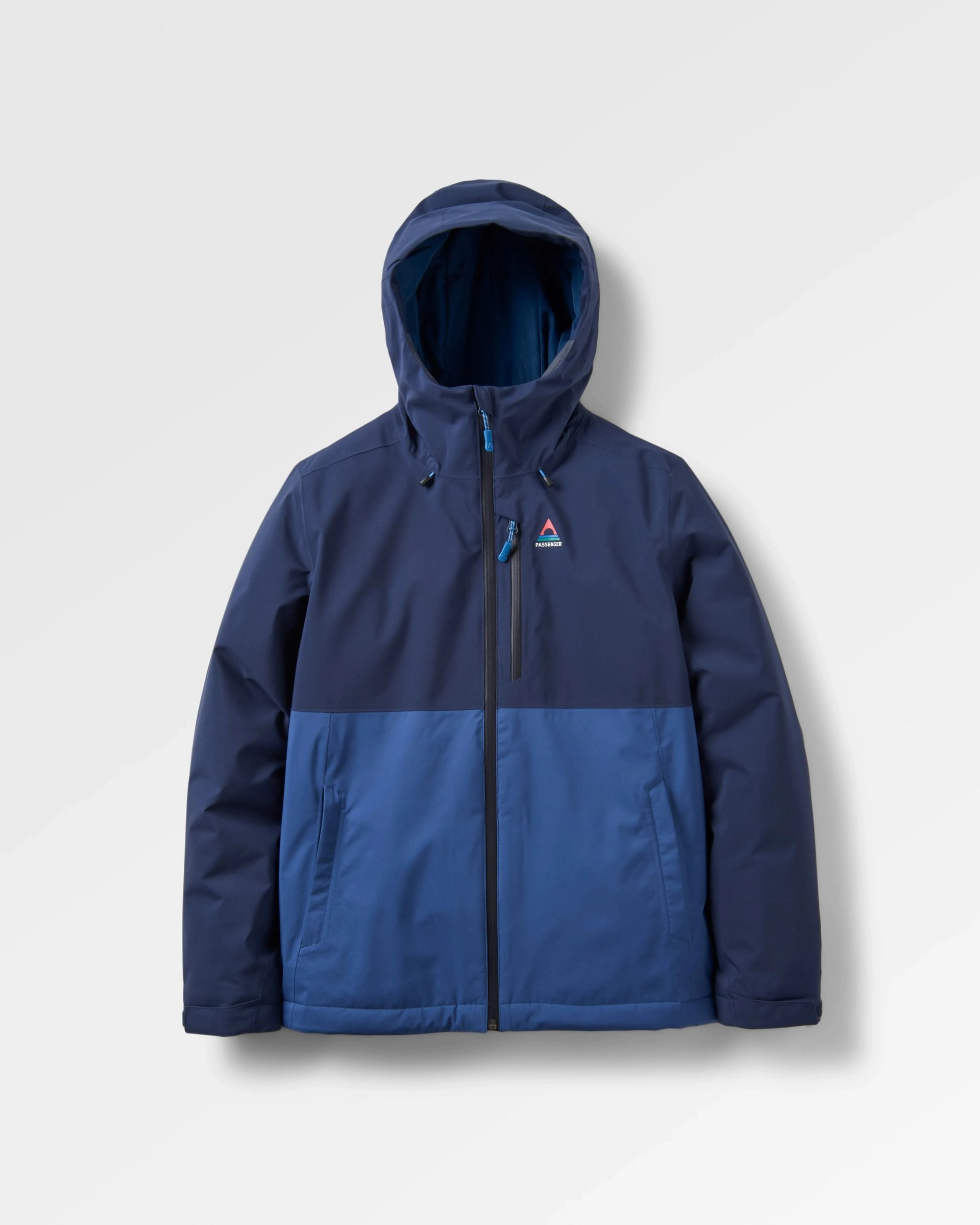 Elevate Insulated Waterproof Jacket - Rich Navy Pastel Shade Quick Release Buckle