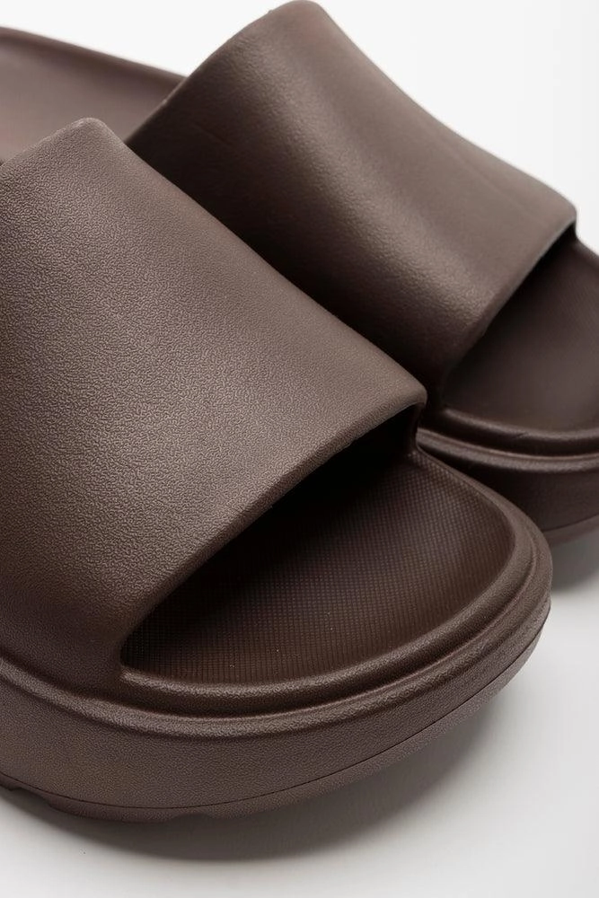 Platform Slide Brown Tropical Mood
