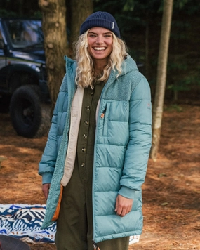 Elowen Hooded Recycled Insulated Jacket - Arctic Moisture Control Fibers Tear Resistant
