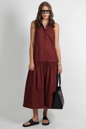 A.L.C. | Vera Dress - Dark Bosco Casual weekend dress