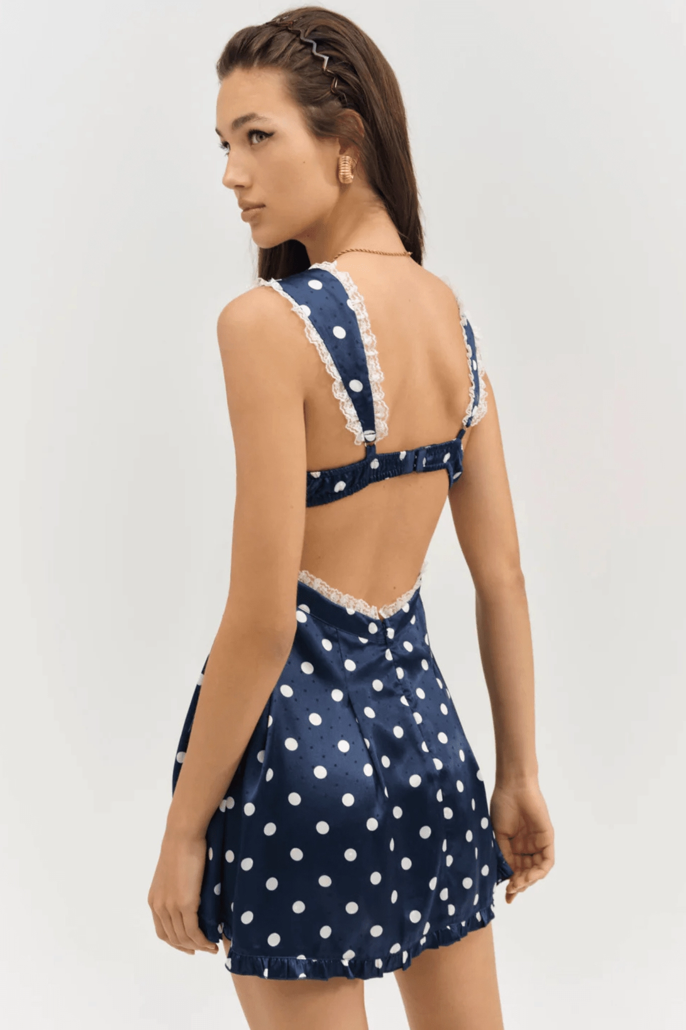 Light Rhythm Monochrome Mood FOR LOVE & LEMONS | Holland Mini Dress - Navy