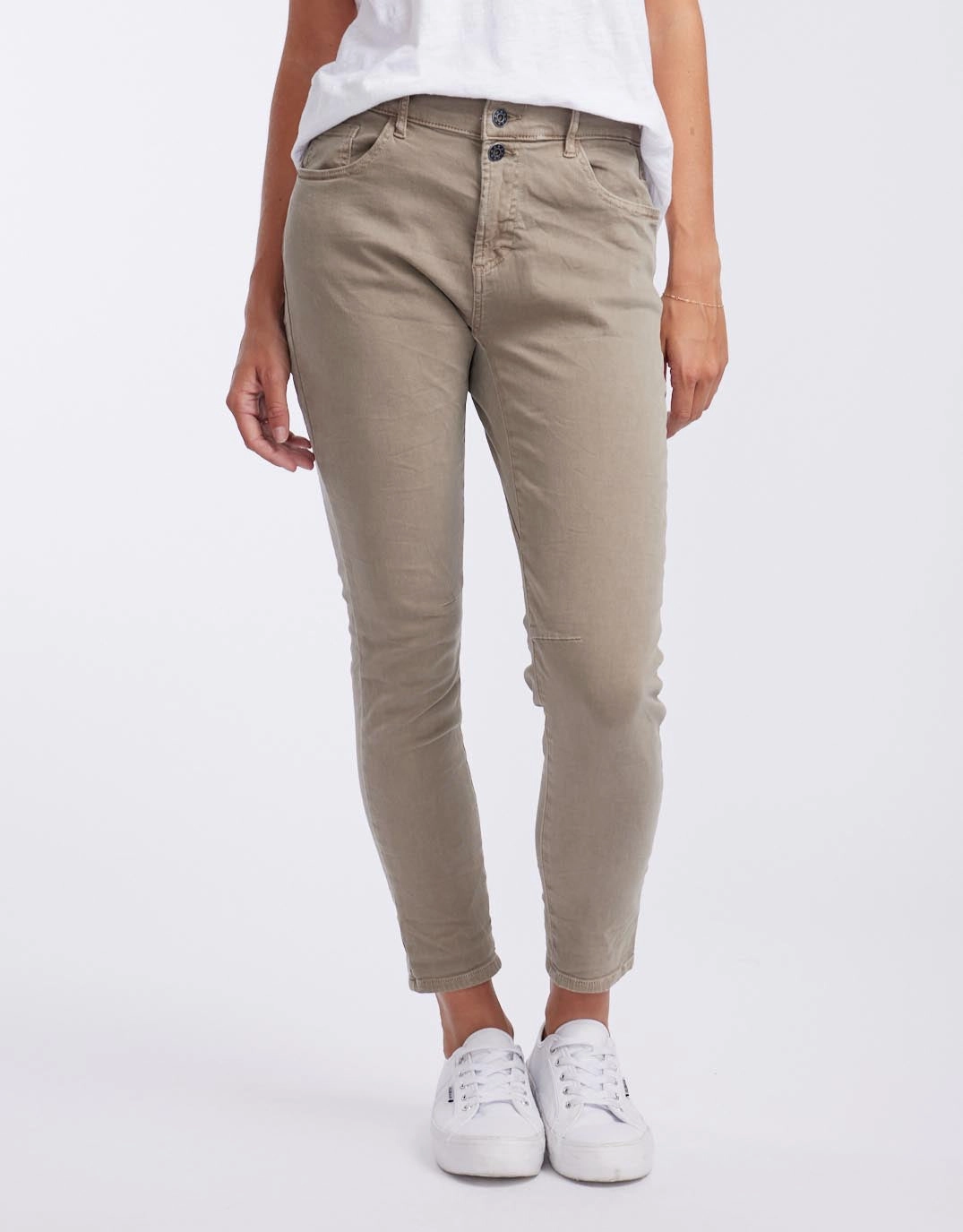 Street Fashion Emma Stretch Jean - Elk