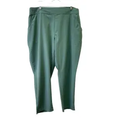 Athletic Pants By Eddie Bauer In Green, Size:1X Comfortable Waistband Casual Appeal