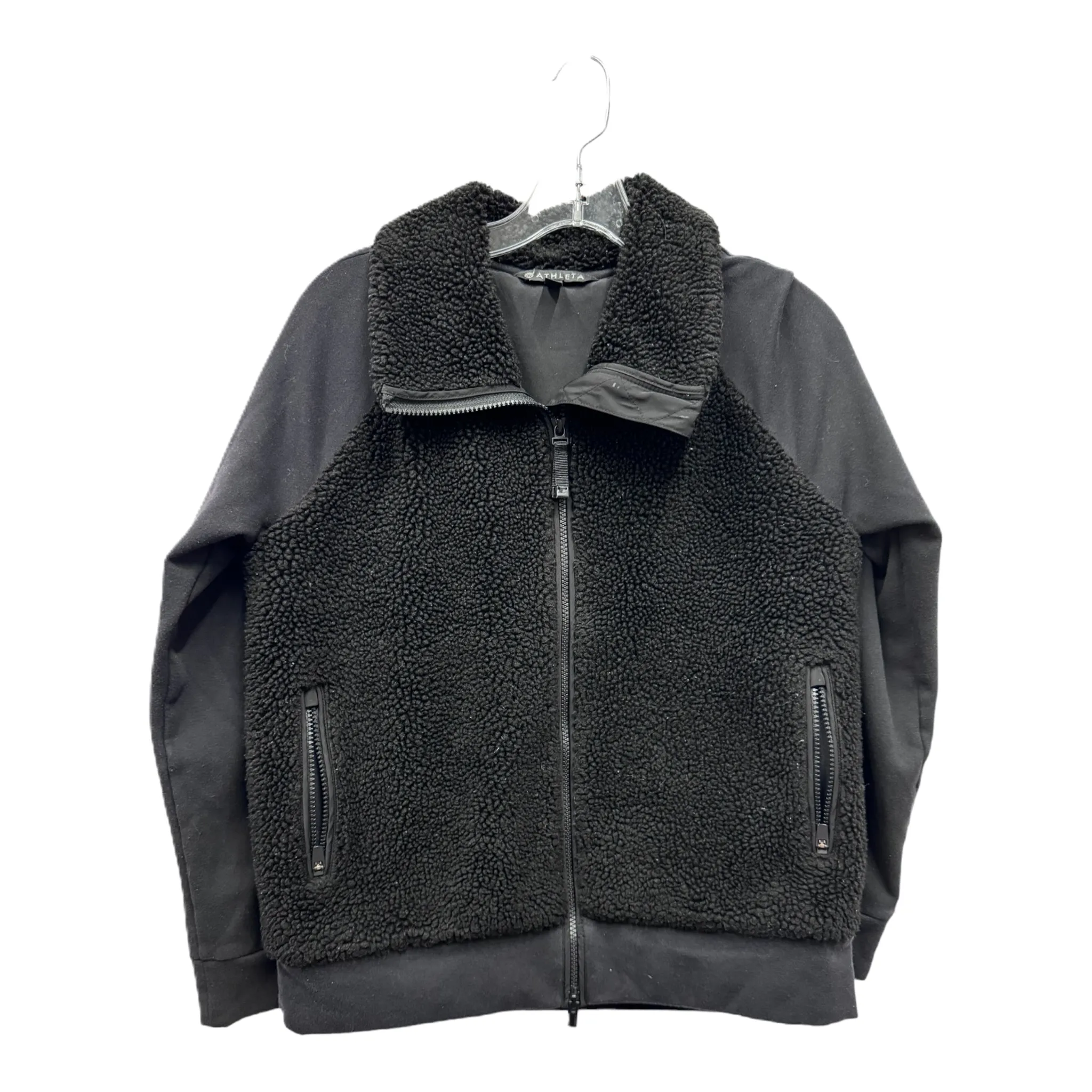 Warmth Without Bulk Rainy Day Option Black Athletic Jacket By Athleta, Size: S
