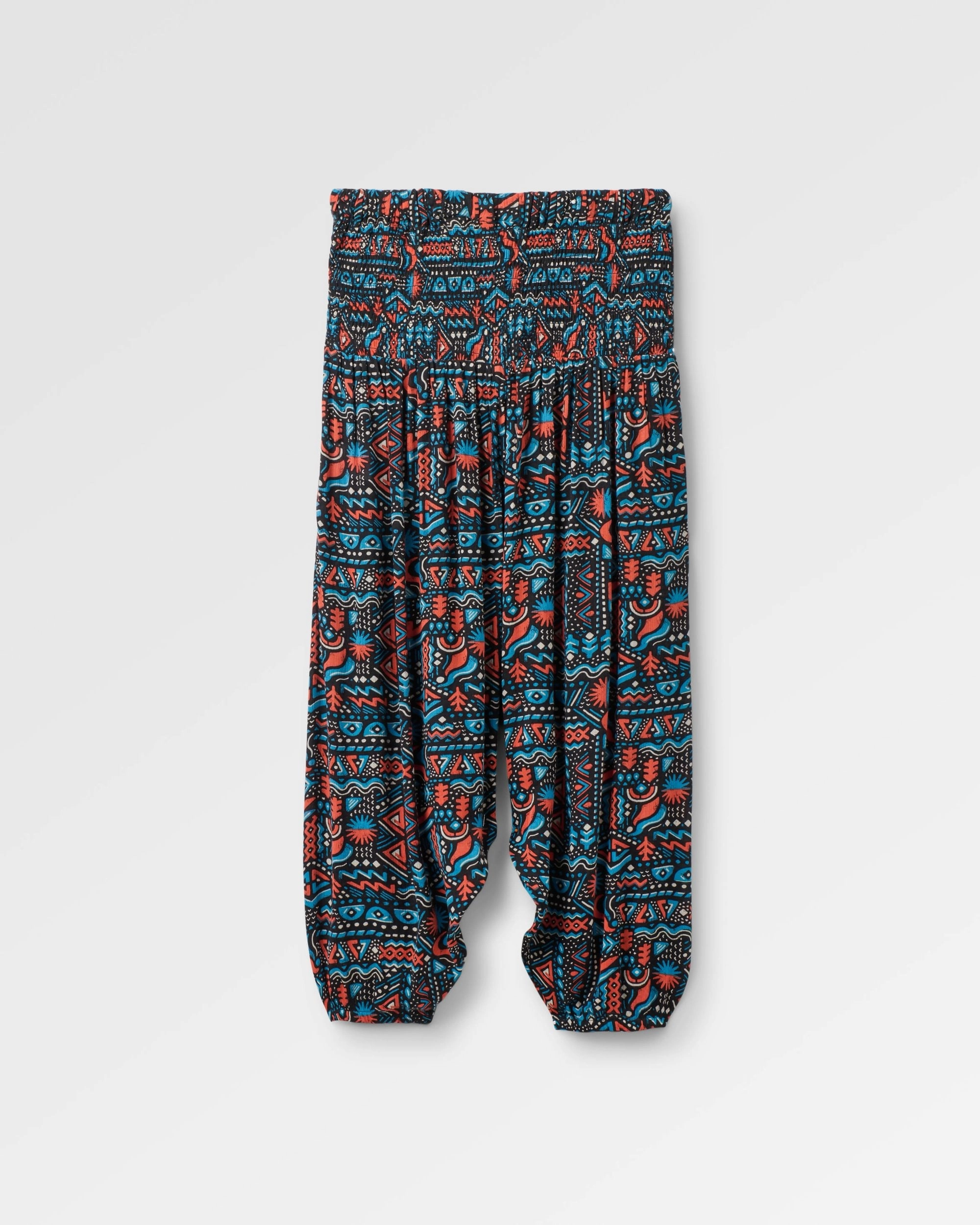 Printed design Daylily Loose Trouser - Elemental Geo Black