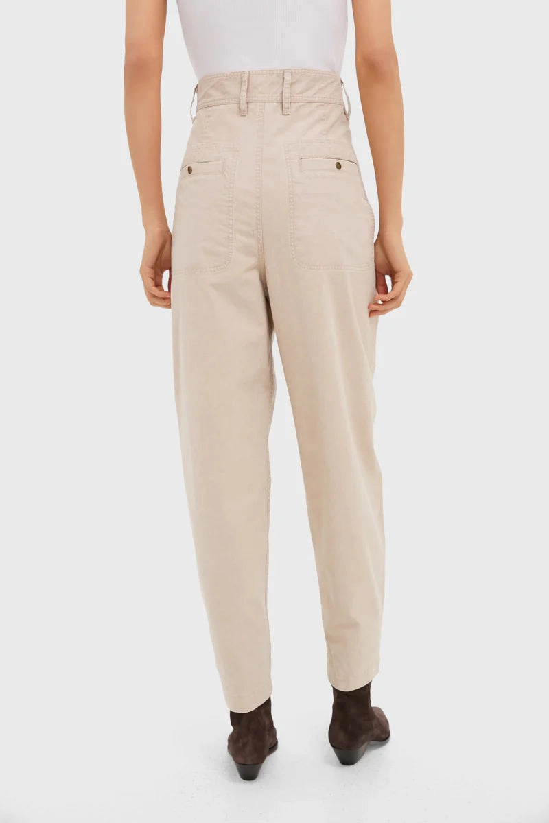 Adjustable drawstring Marant Etoile Kiana Pants in Ecru