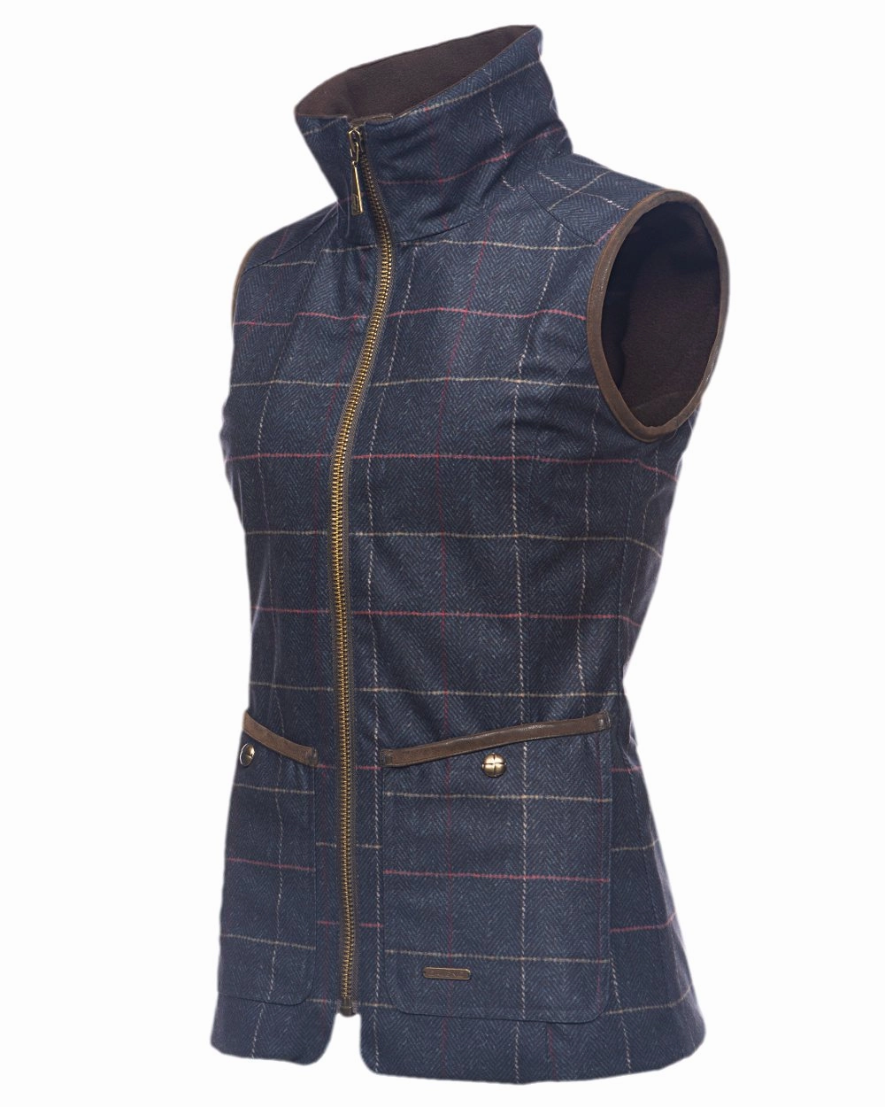 Baleno Womens Perth Printed Tweed Bodywarmer Daily Wear Abrasion Resistant Edges
