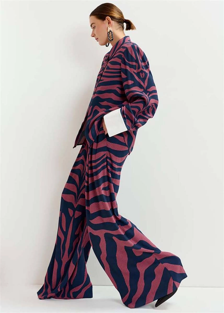Chic Design Wear Essentiel Antwerp Iwide Wide Leg Pants in Fudge Frappe