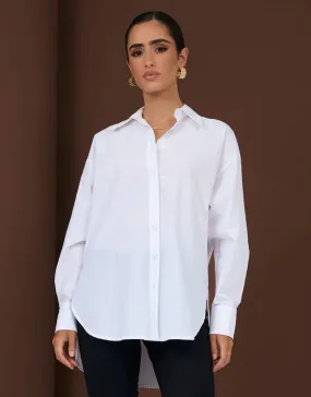 Versatile Piece Premium Quality Estelle Poplin Shirt - White