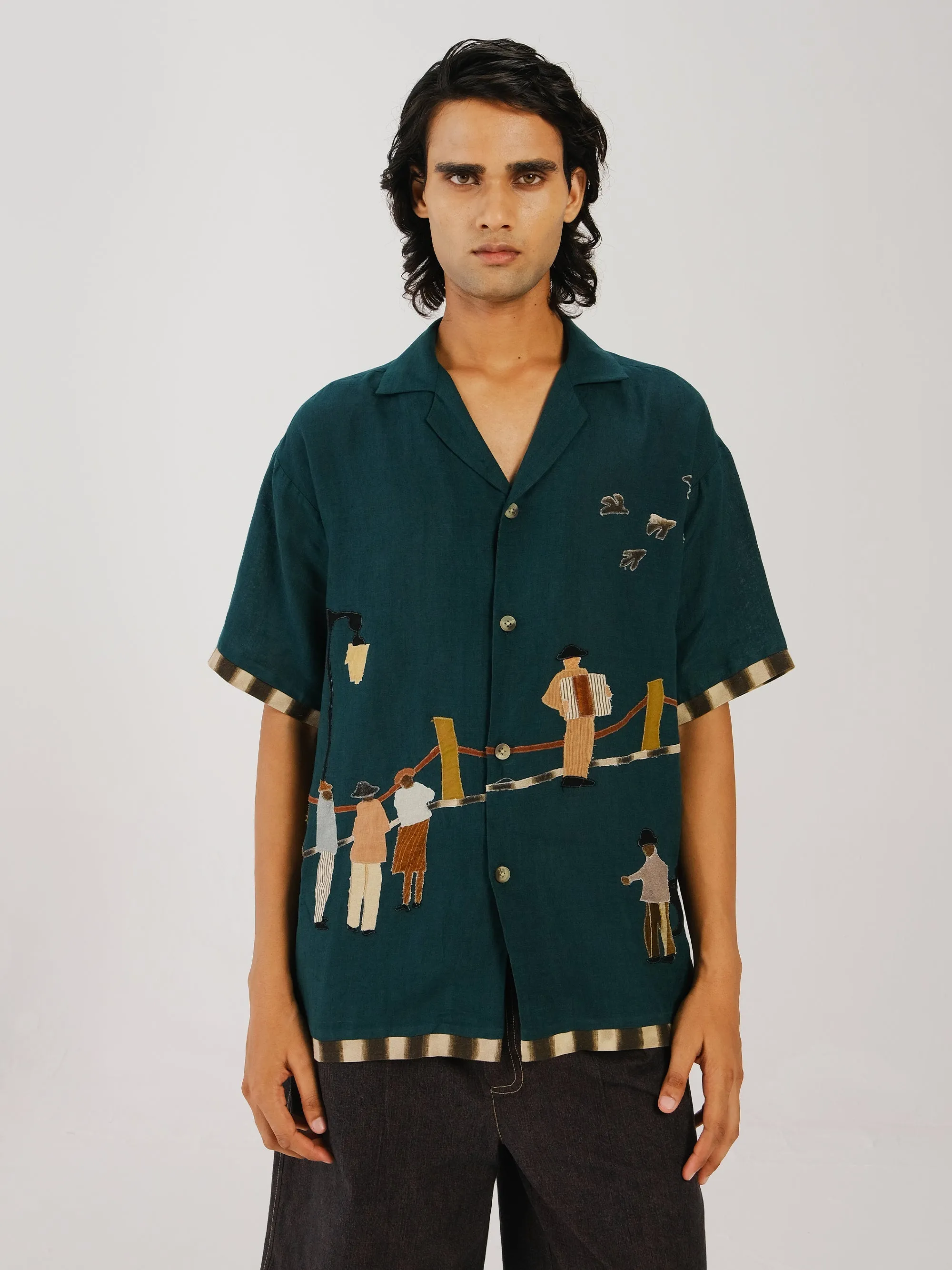 Unisex Shirt Flatlock stitching Rugged Style
