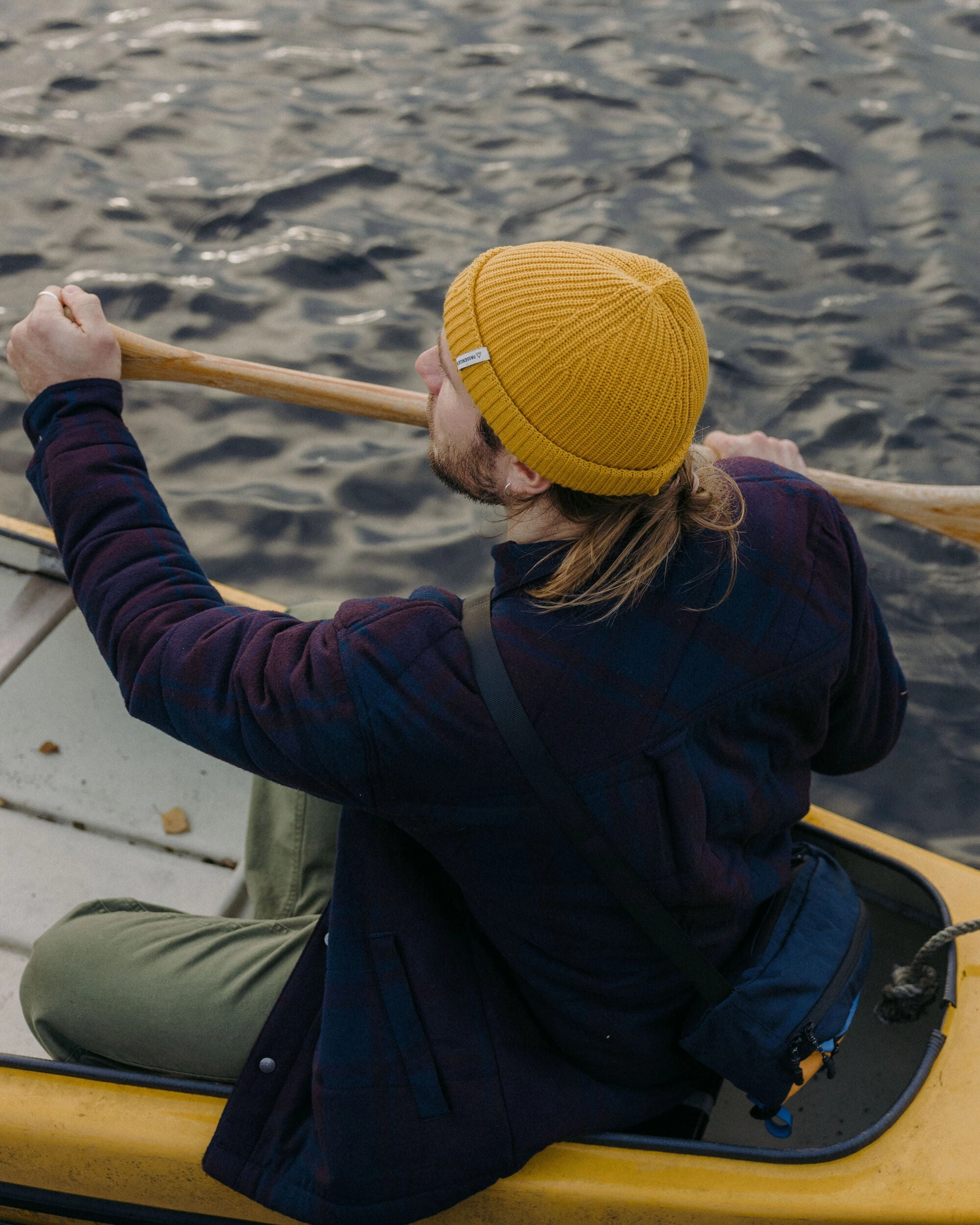 Taranaki Quilted Overshirt - Deep Plum/Deep Navy Check Smart Design