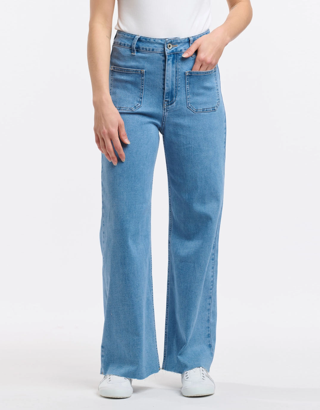 Eddie 7/8 Jean - Light Wash Shopping Day Vibrant