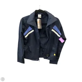 Athletic Jacket By Nike Apparel In Blue, Size: L Light Reflectivity Trim HighCollarDesign