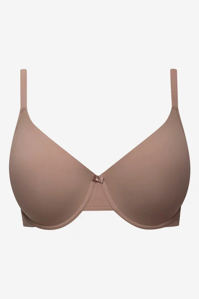 Compression fabric Zipped seams Plus Size 2 Pack T-Shirt Bras Black And Natural