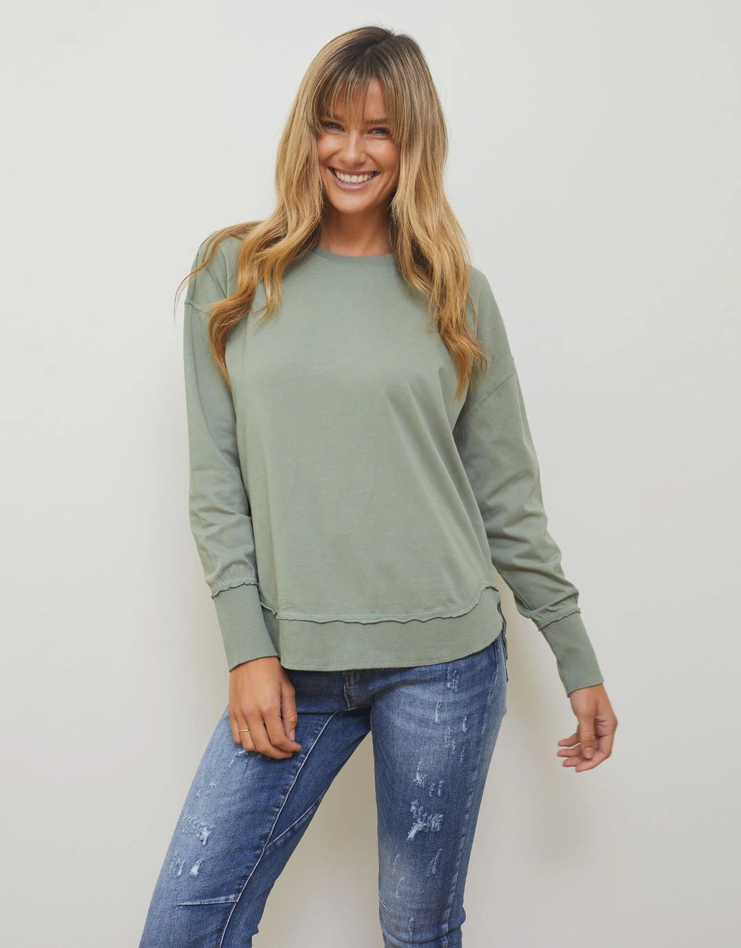 Farrah Long Sleeve - Sage Fit For All Day