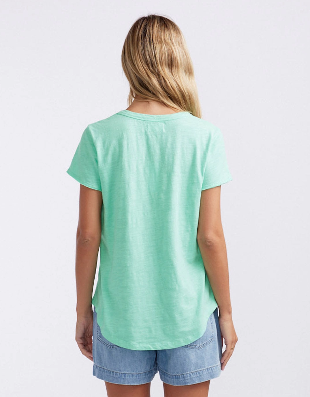 Original Round Neck T-Shirt - Honeydew Mint Water Based Ink