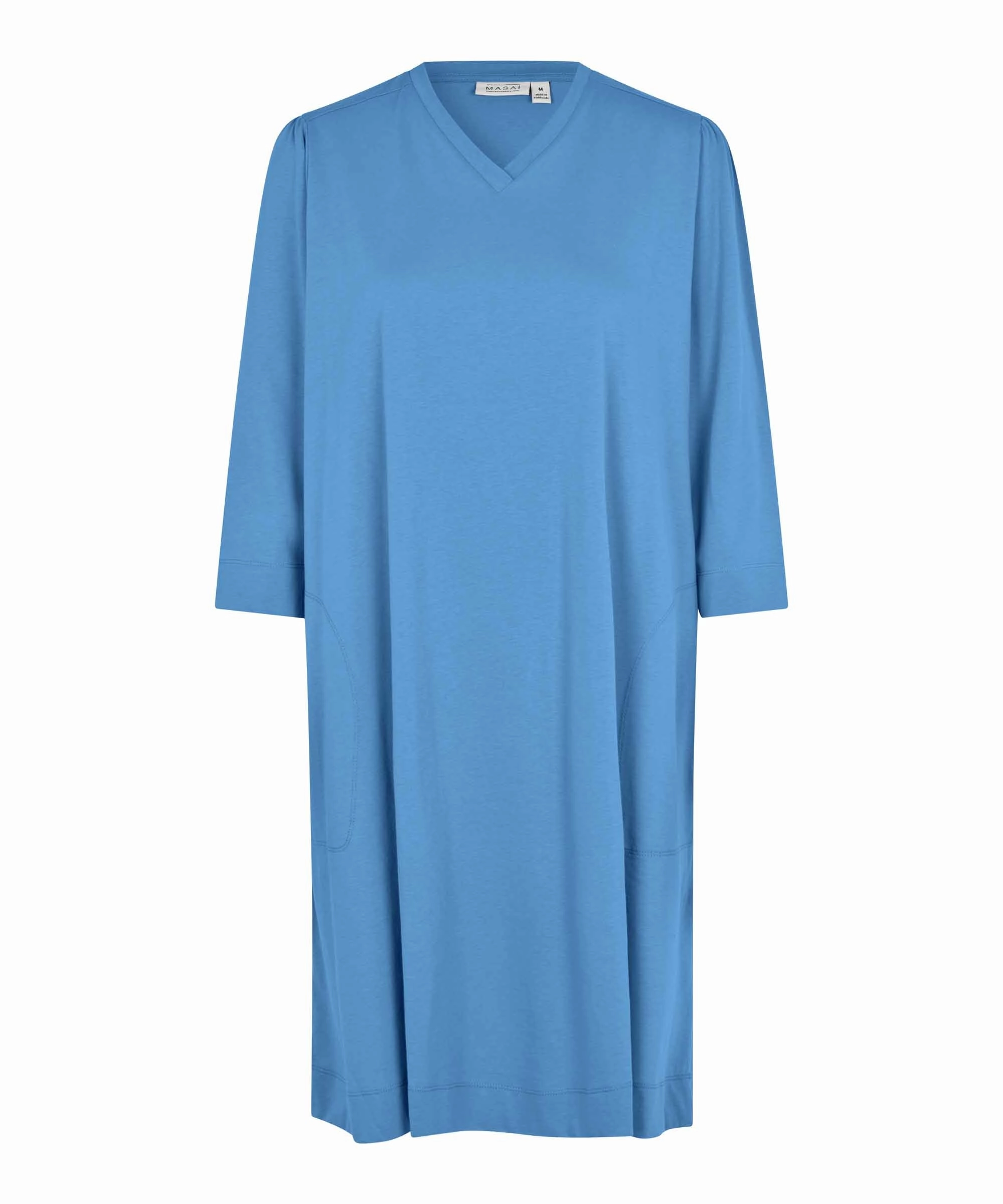 1008934  MaNulene Dress - Blue Bonnet Olive Tone