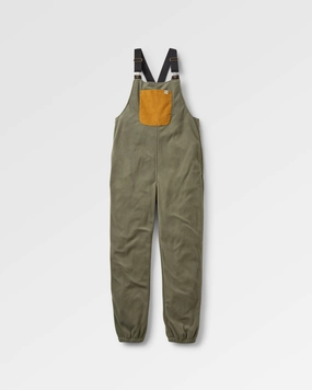 All Season Stylish Wear Ace Recycled Polar Fleece Dungarees - Dusty Olive