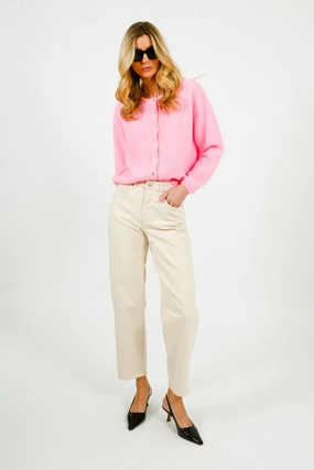 Performance Ready SLF Alice Barrel Leg Jeans in Ecru
