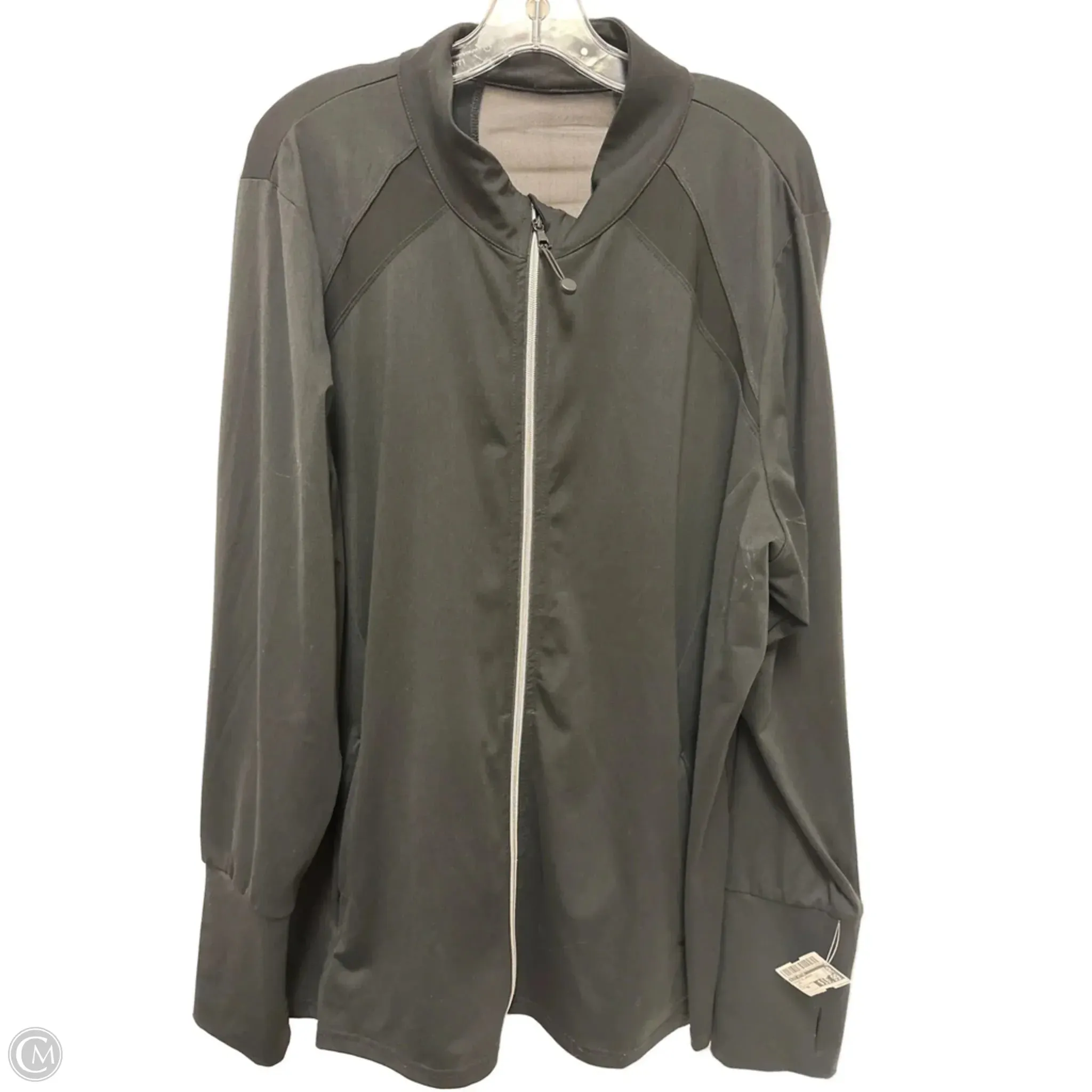 Athletic Jacket By Livi Active In Black, Size: 4x Water Resistant Shell Breathable Mesh Panels